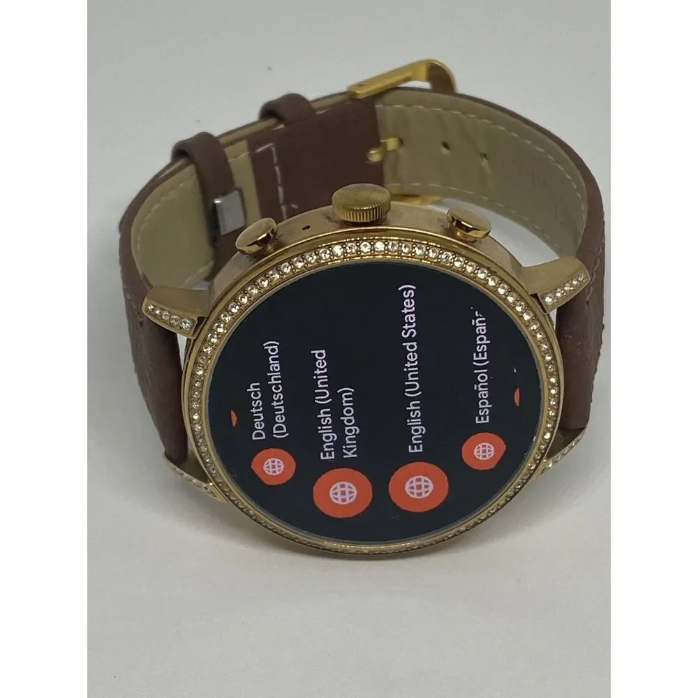 Fossil Gen 4 Authentic Digital Dial Smart Watch Custom Band FTW6015 AB600